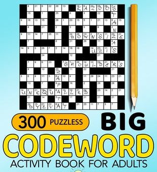 Big Codeword 300 Puzzles Large Print: Code Breaker Activity Book for Adults on Sale